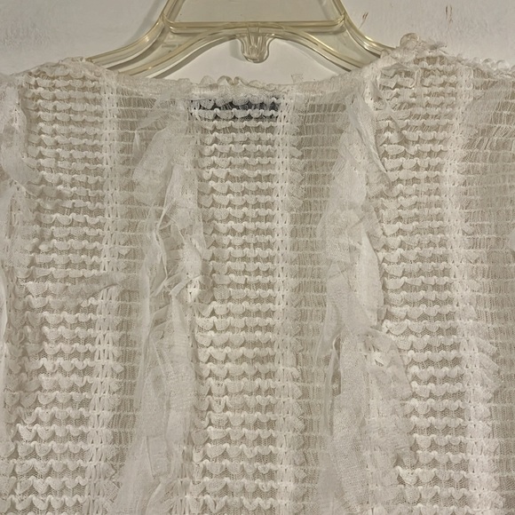 Zara cream color multi pattern top - Picture 7 of 13